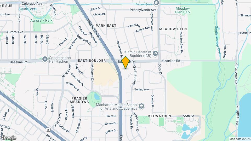 645 Manhattan Pl, Unit 102 Map and Location Details