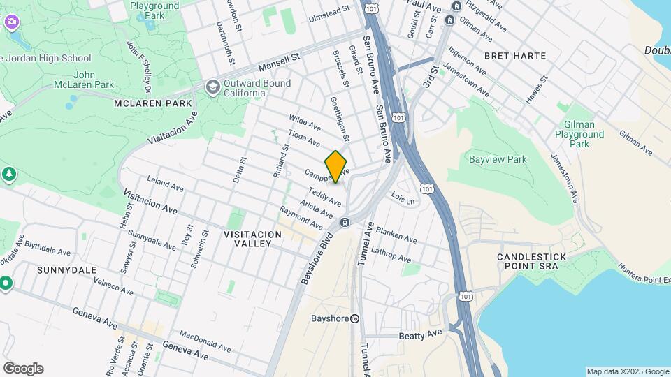 331 Campbell Ave Map and Location Details