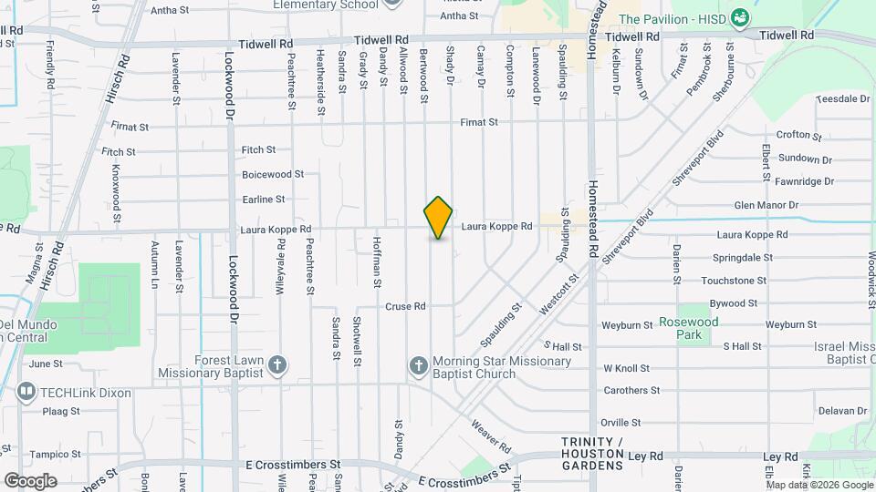 8710 Bertwood St Map and Location Details