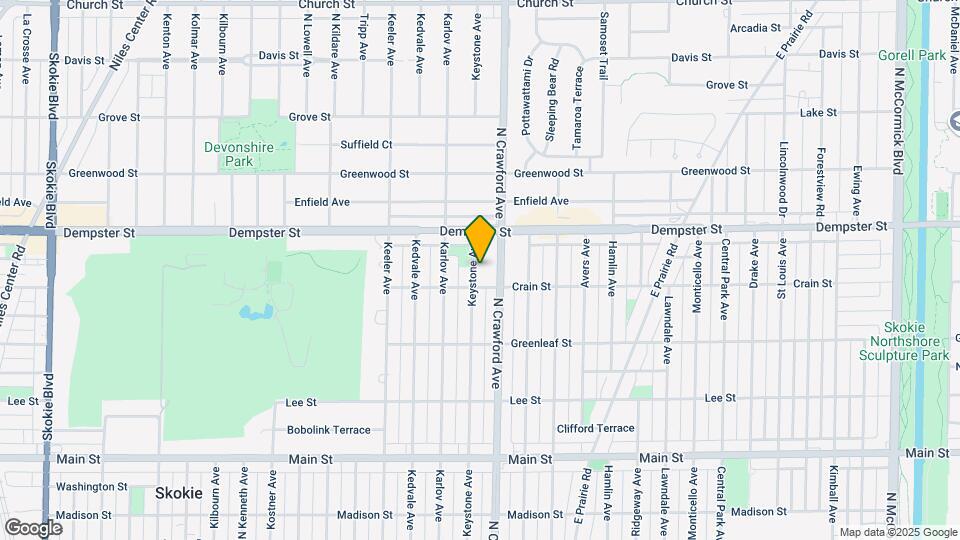 8715 Keystone Ave Map and Location Details
