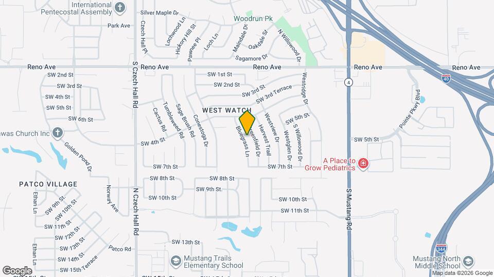 604 Bluegrass Ln Map and Location Details