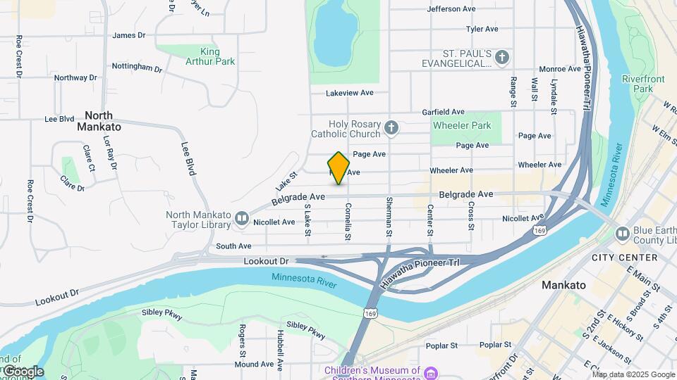 708 Belgrade Ave, Unit 708.5 Upper Unit Map and Location Details