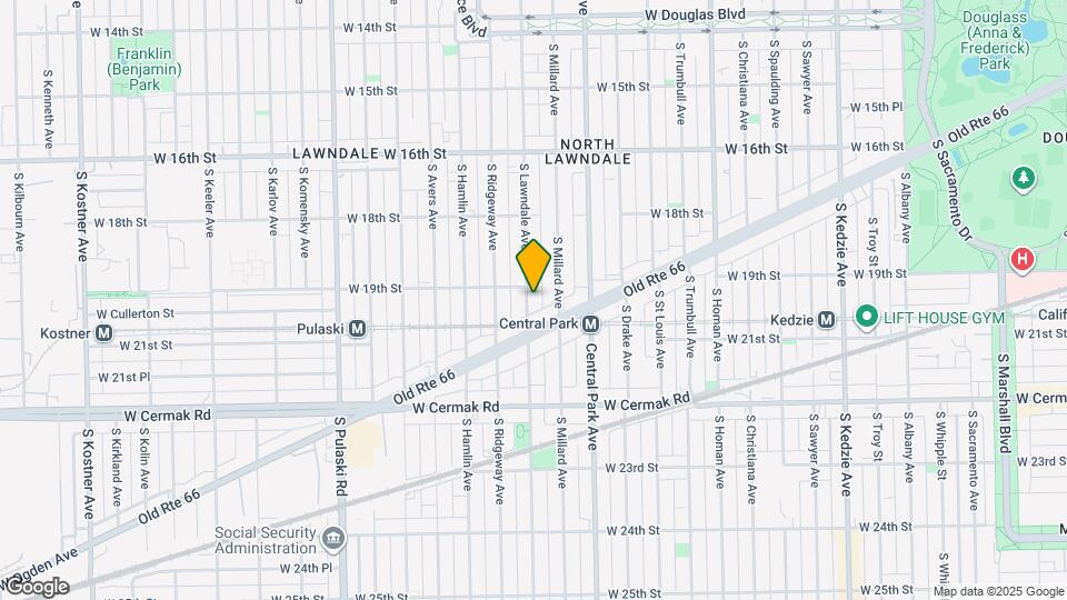 1911 S Lawndale Ave, Unit 1 Map and Location Details