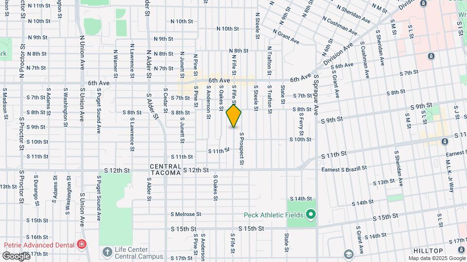 854 S Fife St Map and Location Details