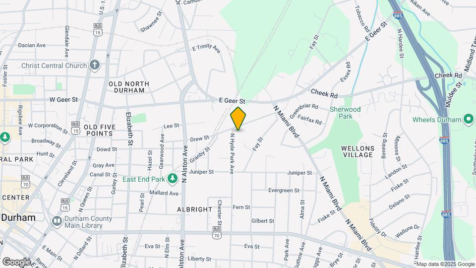 1512 N Hyde Park Ave Mapa y Detalles de la Ubicación