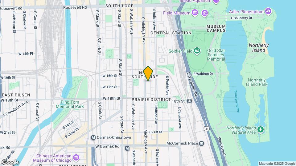 1631 S Michigan Ave Map and Location Details