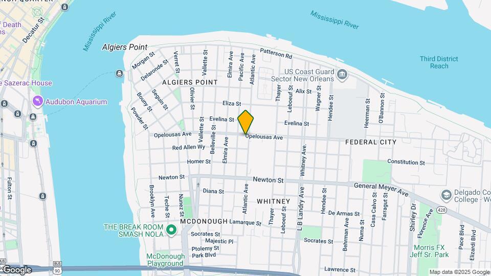 1023 Opelousas Ave Map and Location Details