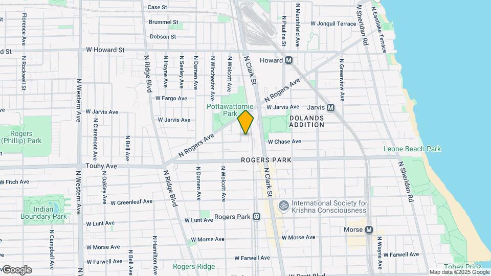 1820 W Chase Ave Map and Location Details