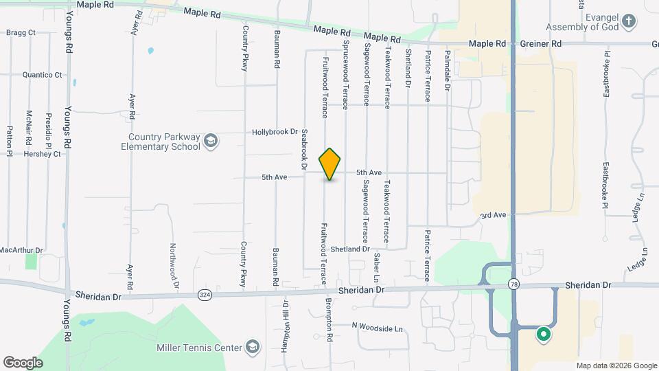 263 Fruitwood Terrace Map and Location Details