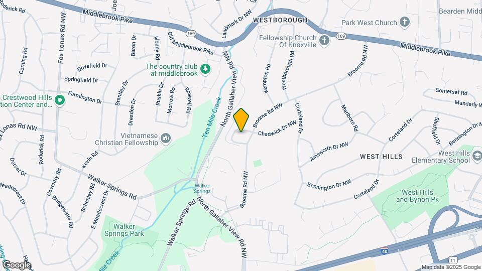 481 Broome Rd NW Map and Location Details