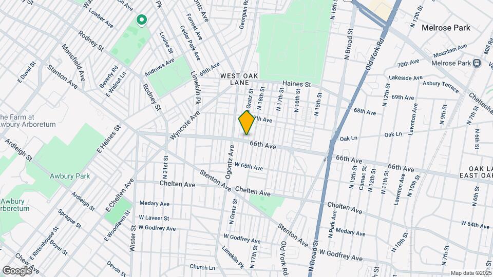 6601 N Gratz St Map and Location Details