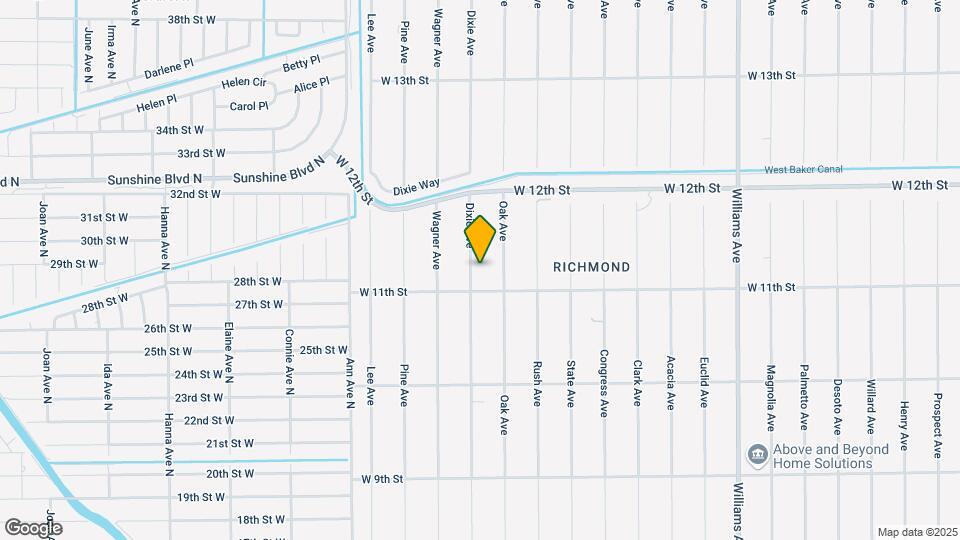 1104 Dixie Ave Map and Location Details