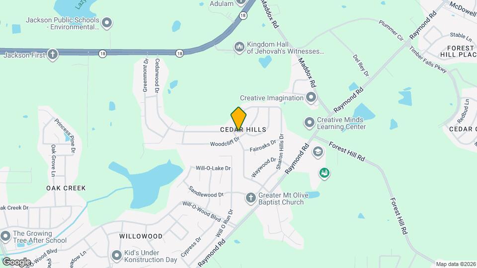 296 Woodcliff Dr Map and Location Details
