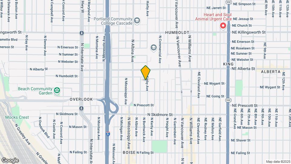 4809 N Kerby Ave Map and Location Details