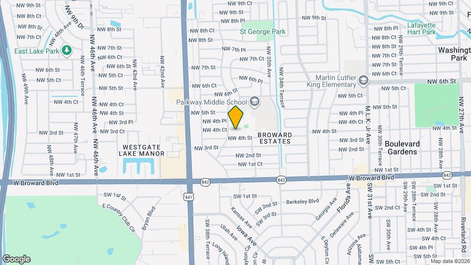 3730 NW 4th Ct Map and Location Details