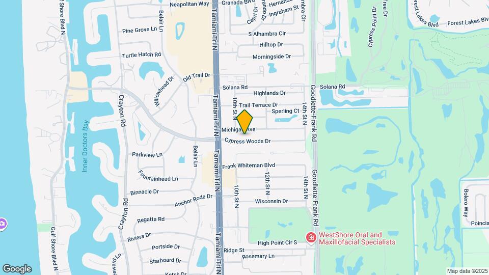 1035 Cypress Woods Dr Mapa y Detalles de la Ubicación