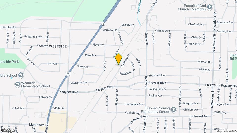 3453 Madewell St Map and Location Details