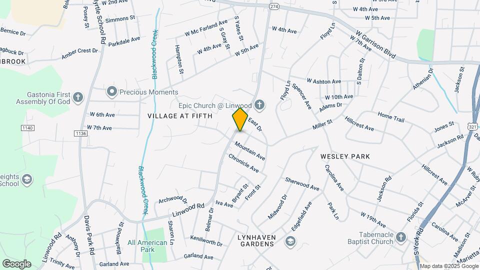 1104 1/2 Linwood Rd Mapa y Detalles de la Ubicación