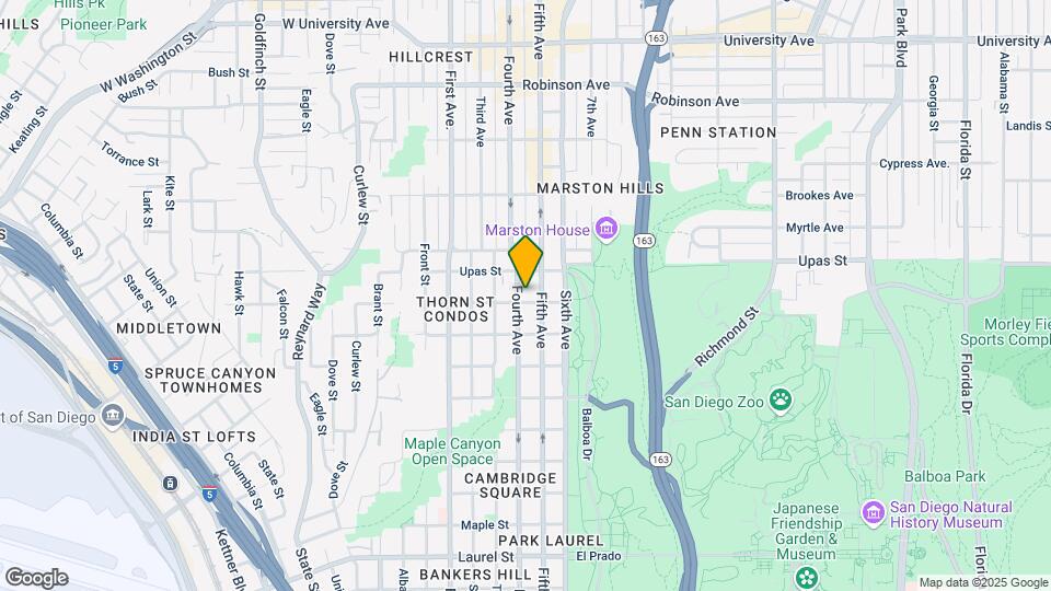418 Thorn St, Unit 418 Map and Location Details