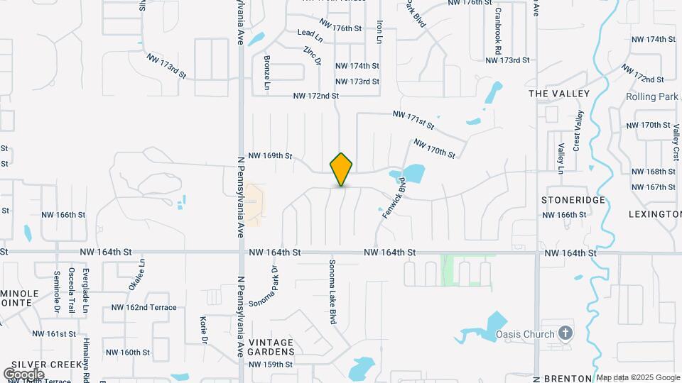 16721 Farmington Way Map and Location Details