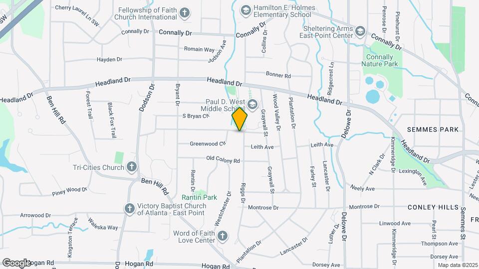 2505 Riggs Dr Map and Location Details