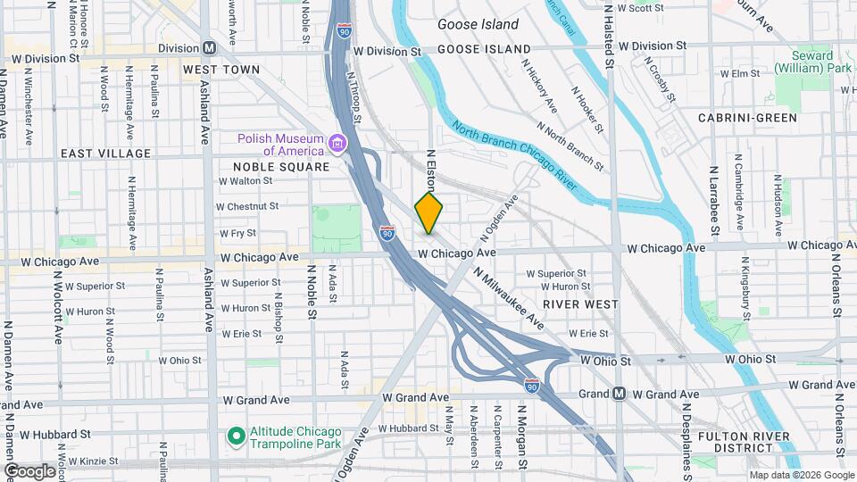 824 N Milwaukee Ave Map and Location Details