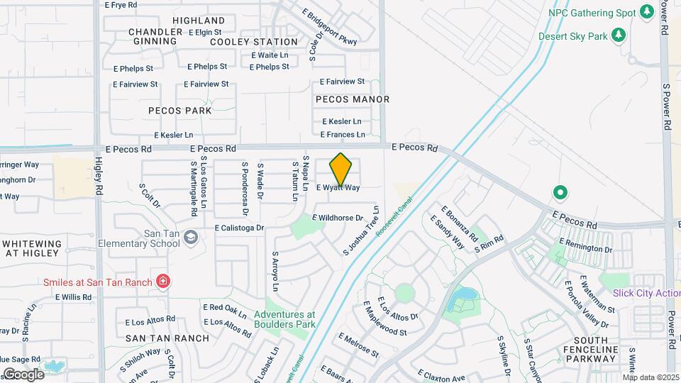 3881 E Wyatt Way Map and Location Details