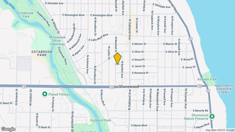 4126 N Newhall St Map and Location Details