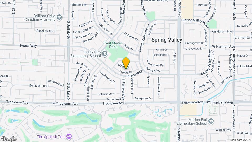 7250 Topeka Dr Mapa y Detalles de la Ubicación