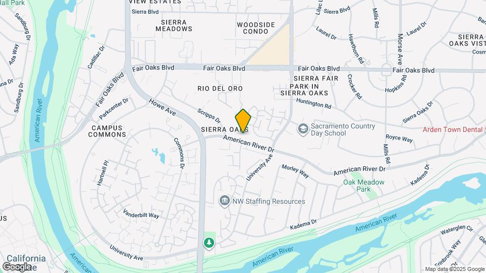 2465-2467 American River Dr Mapa y Detalles de la Ubicación