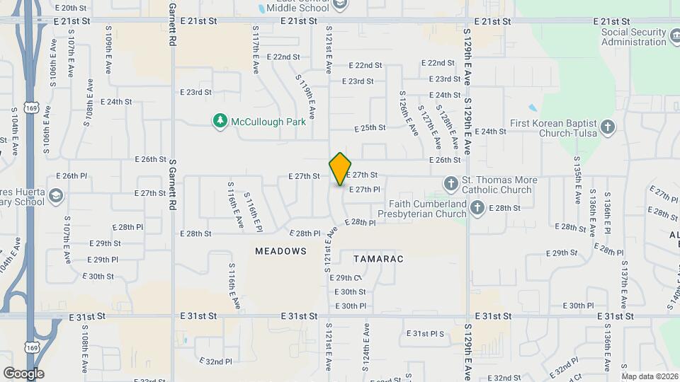 2722 S 122nd E Ave Map and Location Details