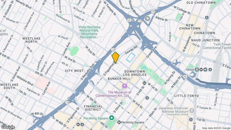 880 W 1st St Mapa y Detalles de la Ubicación