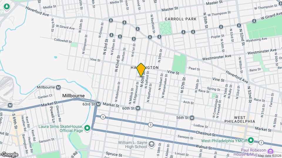 206 N 60th St Map and Location Details