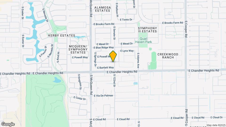 1245 E San Carlos Way Map and Location Details