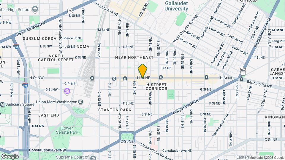 625 H St NE Map and Location Details