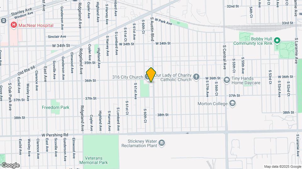 3614 S Austin Blvd Mapa y Detalles de la Ubicación