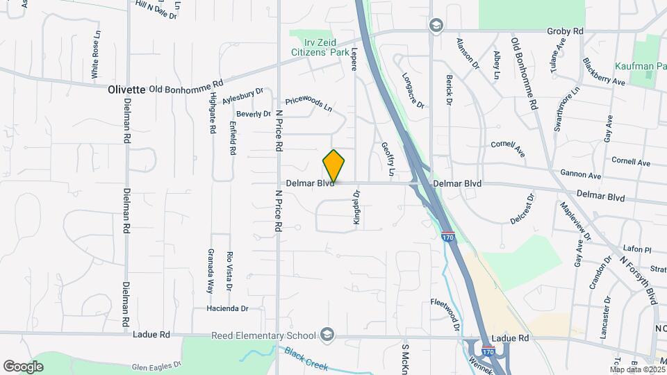 8728 Delmar Blvd Map and Location Details