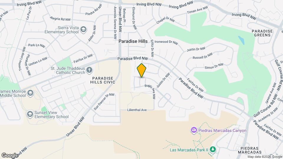 9816 Sierra Morena St NW Map and Location Details