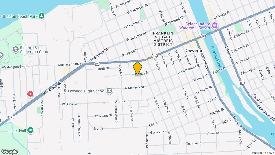 122 W Oneida St Map and Location Details