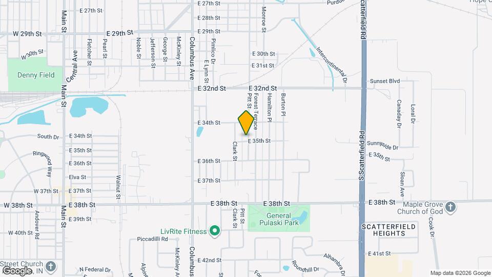 1326 E 35th St, Unit 1/2 Map and Location Details