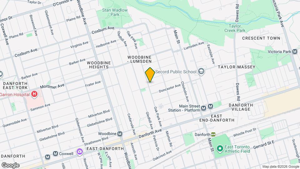 129 Oak Park Ave Map and Location Details