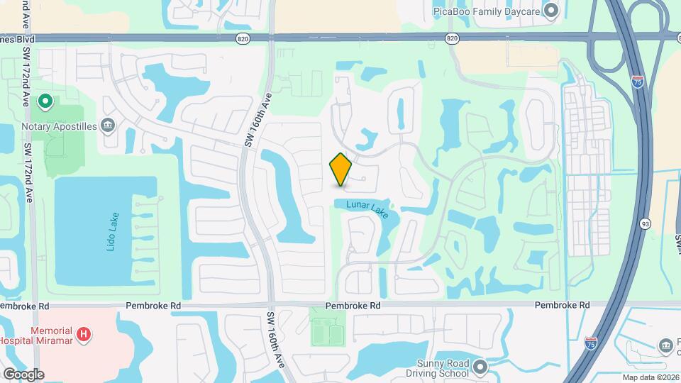 1166 SW 158th Way Map and Location Details