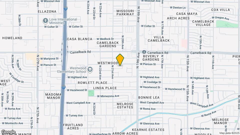 2034 W Elm St Map and Location Details