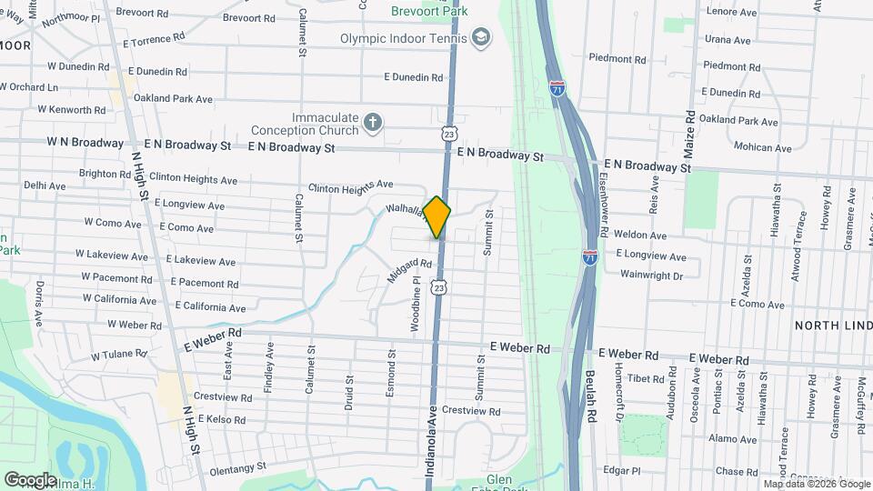 3145 Indianola Ave Map and Location Details