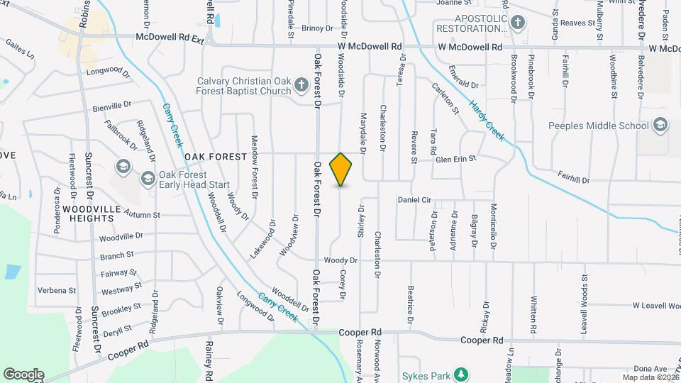 3058 Woodside Dr Map and Location Details