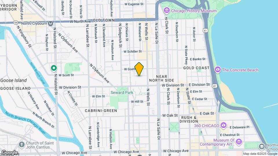 231 W Scott St, Unit 1 Map and Location Details