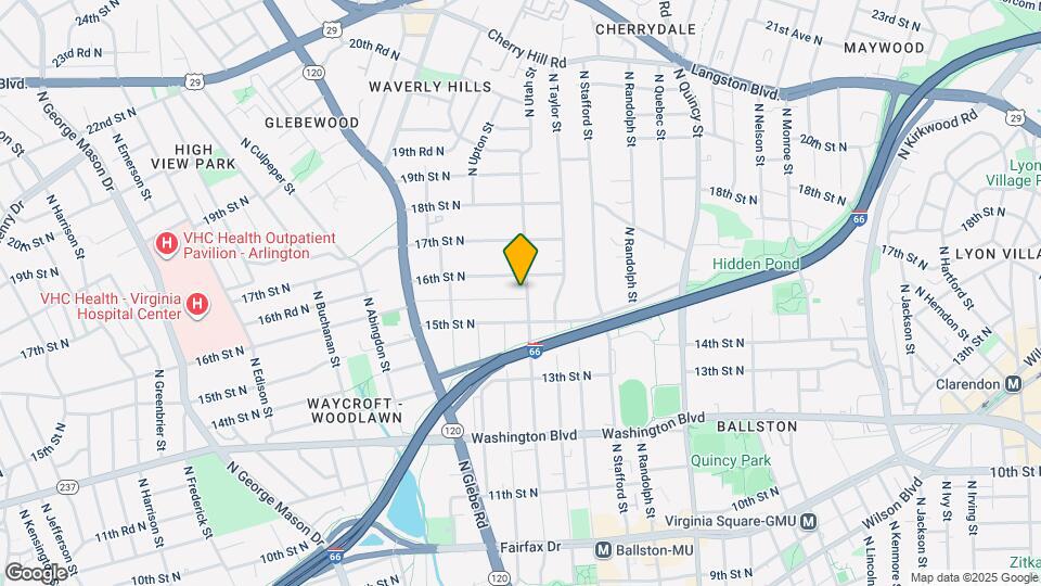 1526 N Utah St Map and Location Details