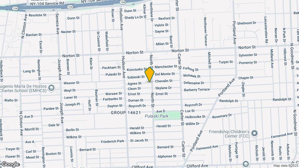 1321 North St Mapa y Detalles de la Ubicación