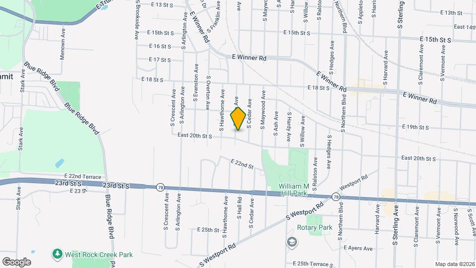 1927 S Home Ave, Unit 1927 B Lower Mapa y Detalles de la Ubicación