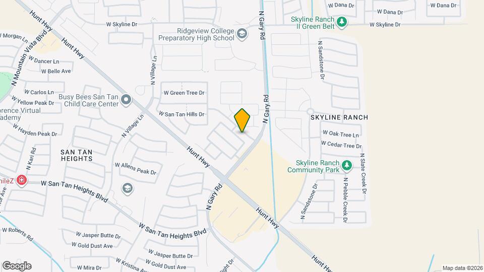 1754 W Desert Canyon Dr Mapa y Detalles de la Ubicación